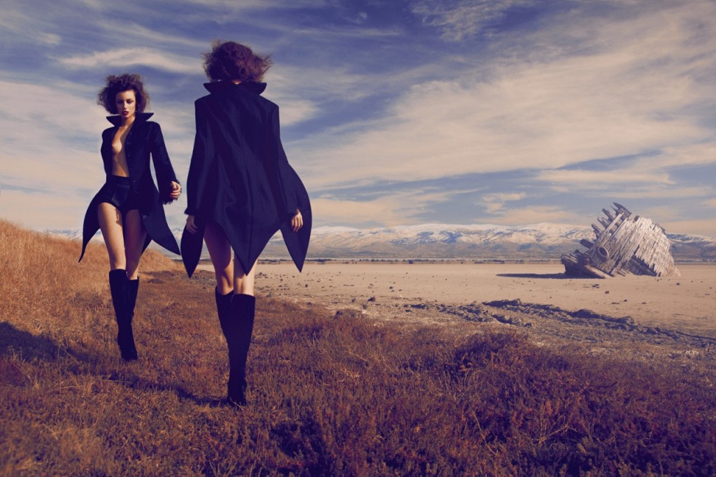 Coat Alexander McQueen from Eurotrash High waisted undies Ms Couture Boots Alias Mae