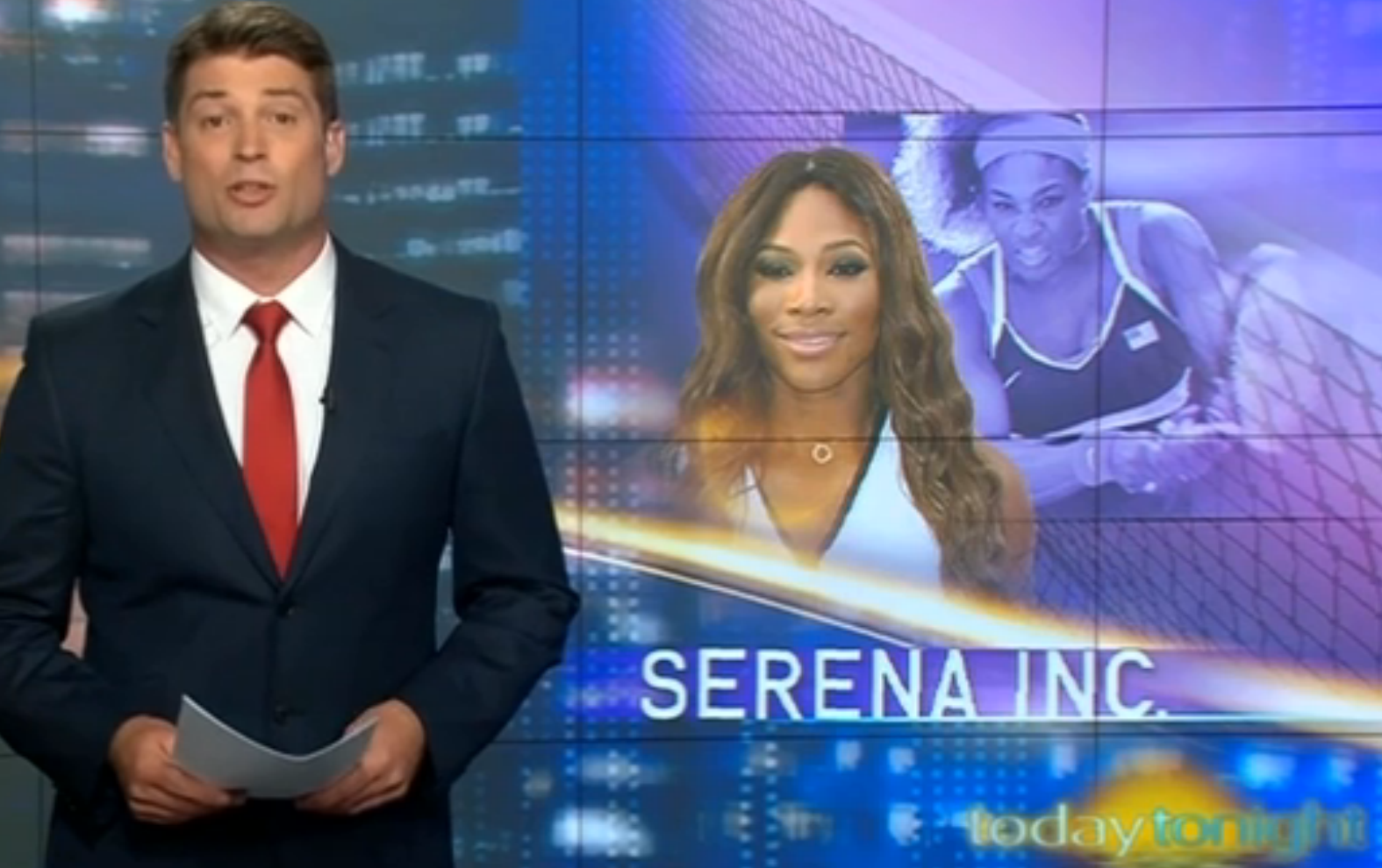 Serena Williams Styled by Kiss Me Stupid on Today Tonight