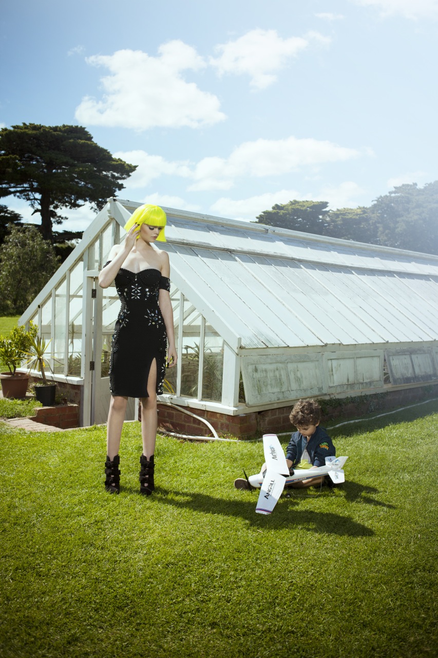 Melissa wears: Dress from Scene Boutique Hugo Boss Shoes Ari Wears: Scotch & Soda pants, top and jacket